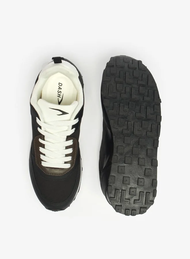 Dash Women's Colourblock Sports Shoes with Lace-Up Closure