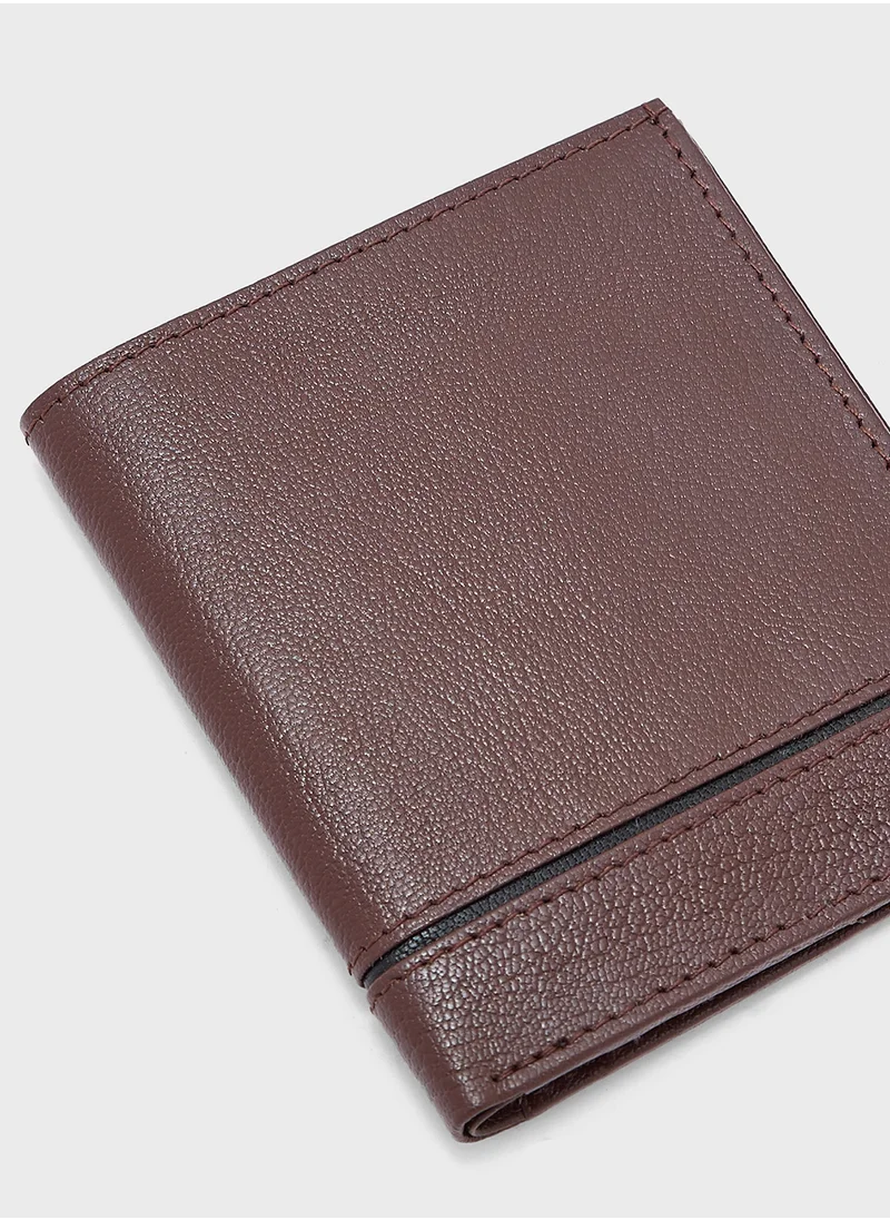 روبرت وود Genuine Leather Bi Fold Wallet