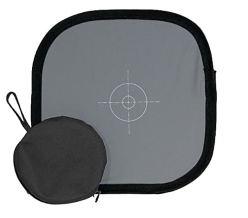 Vidpro WB-24 White Balance Dual-Sided Disc - 18% Gray Card with Target & Neutral White Panel - Collapsible & Wipe Clean Surface Reference Reflector Use in Any Lighting Condition Includes Carrying Case - Image 1