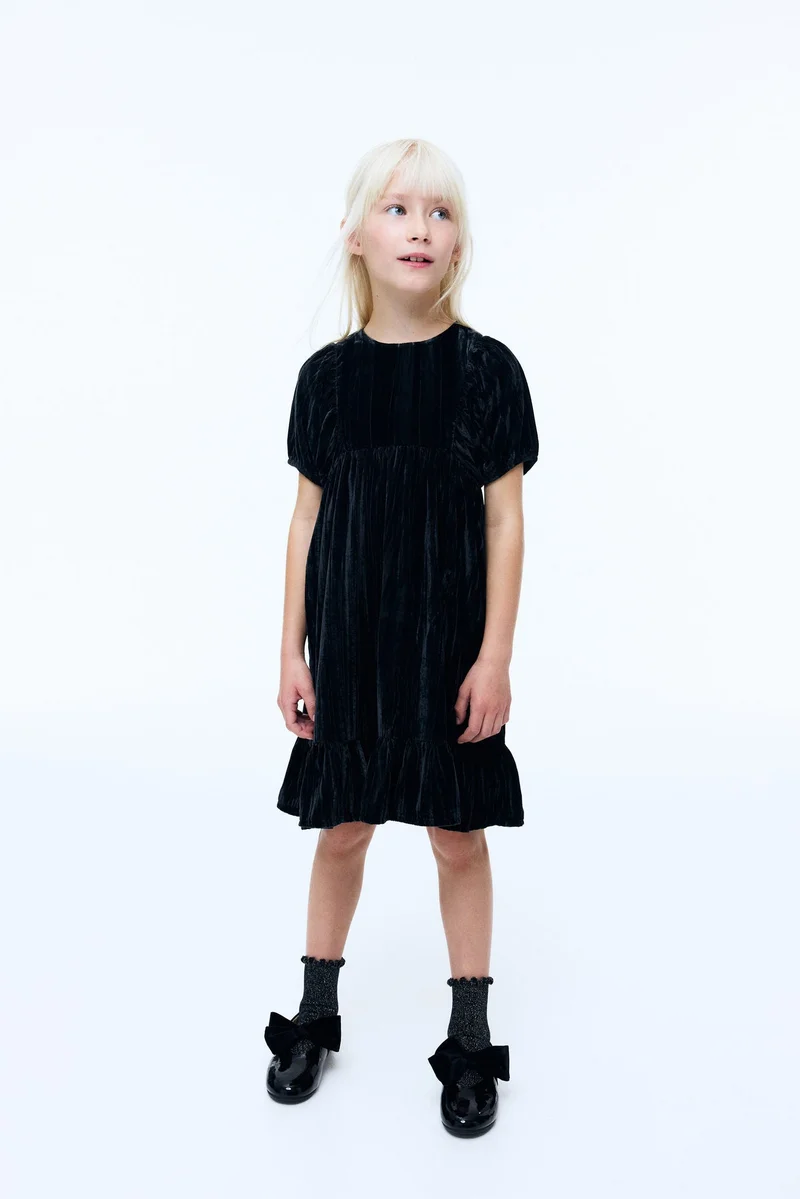 H&M Crushed-velvet dress