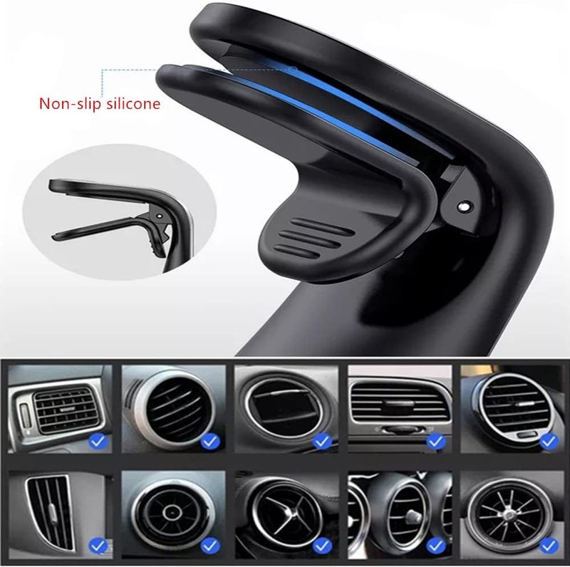 سجريني حامل الهاتف للسيارة - قاعدة مغناطيسية عالمية لفتحة التهوية، تدور 360 درجة للأجهزة المحمولة، إكسسوارات السيارة - Image 3