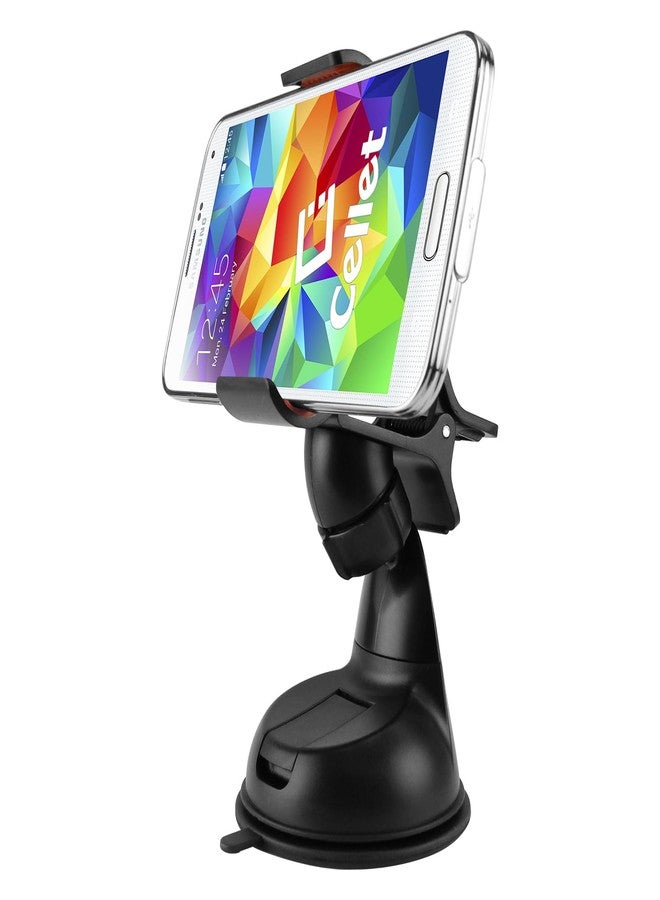 Cellet Dashboard and Windshield Car Clip Phone Mount Holder Compatible with Smartphones iPhone 14 Pro Max Plus 13 12 11 Samsung Galaxy Z Flip, Z Fold, Google Pixel, Moto, LG - Image 3