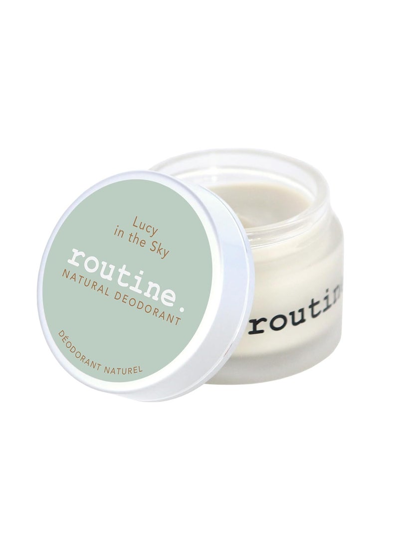 routine Routine Natural Deodorant Lucy In The Sky (Vegan: No Beeswax) Deo Jar | 2 Fluid Oz. Natural Deodorant | Aluminum Free Natural Deodorant For Women & Men (Cream Jar Formula) 