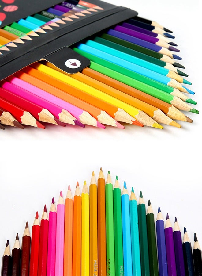 24 Colors Boxed Colored Pencils Presharpened Hexagonal Creative Art Supplies Smooth Vivid Colors for Students Homework Illustrations Children Holiday Crafts Artists Sketchbook Work Educators Art Lessons Families Coloring Time - Image 1