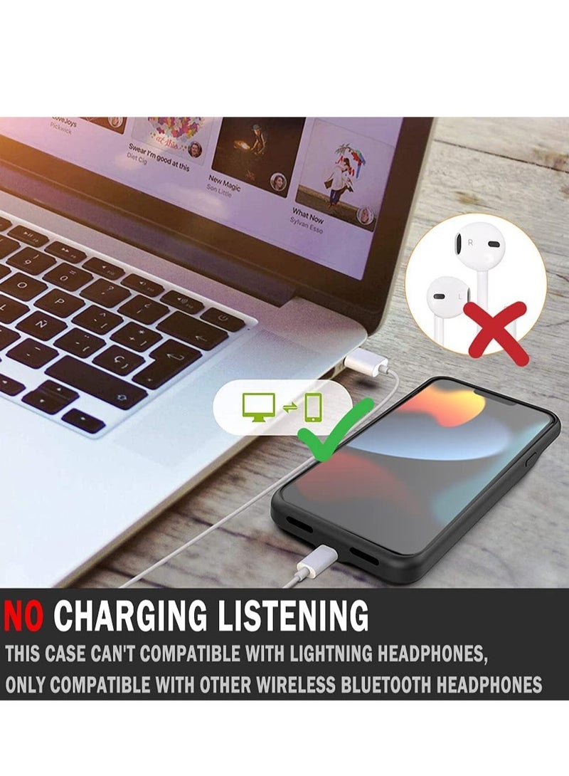 ELTRAZONE حافظة بطارية لجهاز آيفون 13 برو ماكس، Idealforce 4500mAh تدعم بيانات SYNC وسماعات الرأس السلكية، حزمة بطارية احتياطية محمولة لشاحن بطارية لجهاز آيفون 13 برو ماكس - Image 3