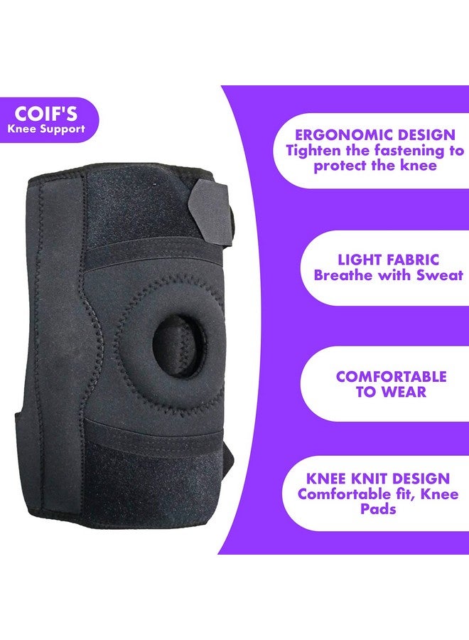 COIF Adjustable Knee Cap Support Brace For Knee Pain, Gym Workout, Running, Arthritis, And Protection For Men And Women (Special Size) - Image 3