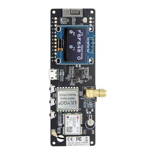 LILYGO لوحة تطوير LILYGO T-Beam Meshtastic LORA32 915MHz ESP32 TTGO مع شريحة CH9102F ملحومة ووحدة OLED - Image 1