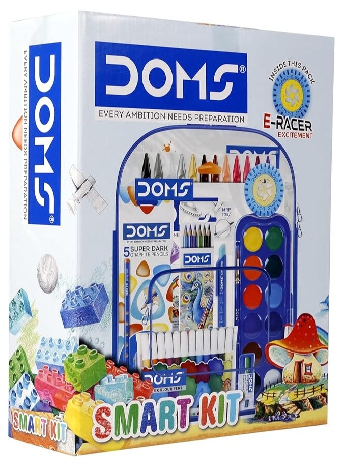 DOMS Smart Kit Art & Stationery Set for Kids | Complete Colouring & Drawing Kit | 1 Set - Image 2