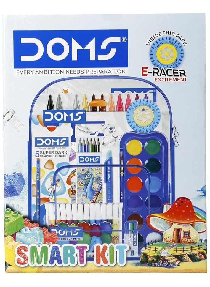 DOMS Smart Kit Art & Stationery Set for Kids | Complete Colouring & Drawing Kit | 1 Set - Image 3