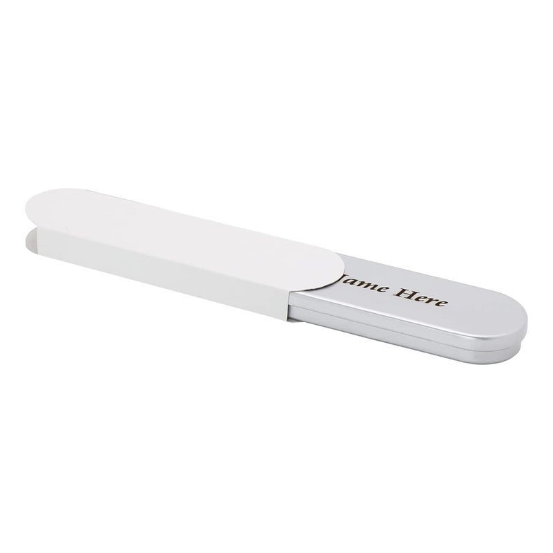 CrownLit Personalised Metal Pen With Name On Box & Pen, Ink Blue - Image 5