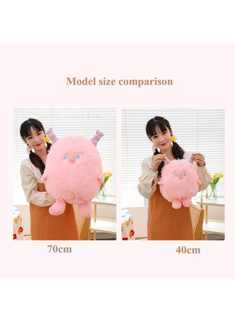 general 1 Pcs Little Monster Plush Toy Cute Stuffed Doll Soft Anime Cartoon Plushie Home Decor Best Gift For Kids Girls（Green） - Image 3