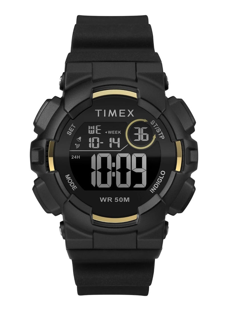 Timex Resin Digital Unisex's Watch With Black Silicone Band TW5M23600 - Image 1