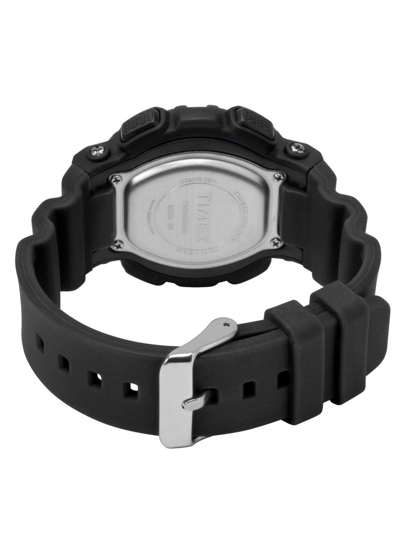 Timex Resin Digital Unisex's Watch With Black Silicone Band TW5M23600 - Image 3