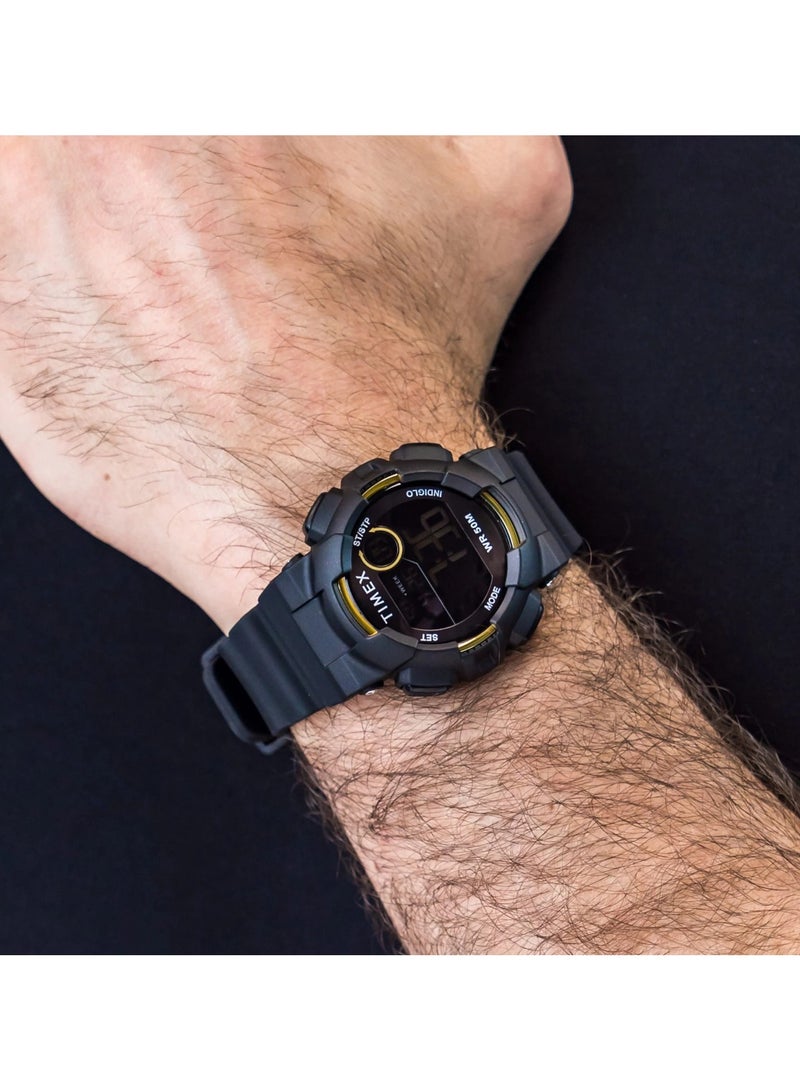 Timex Resin Digital Unisex's Watch With Black Silicone Band TW5M23600 - Image 5