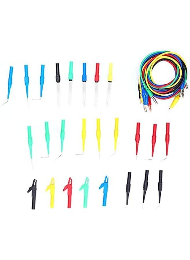 مجموعة كابل اختبار مقبس الموز النحاسي مع مسبار خلفي لتشخيص السيارات واختبار الفيزياء الكهربائية - Image 2