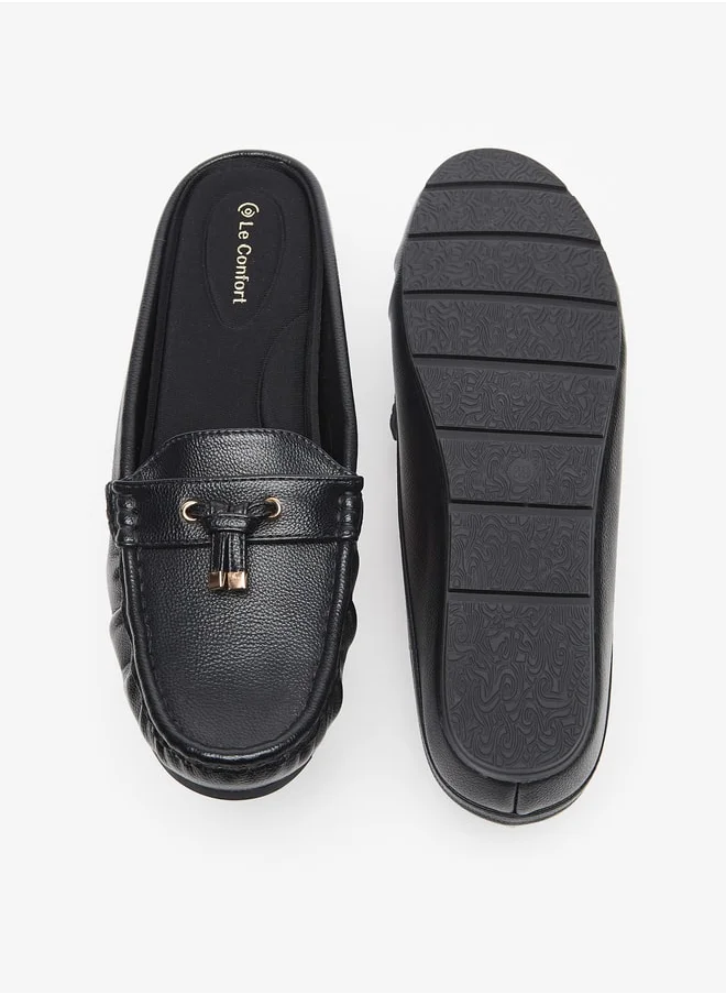 لو كونفورت Lace Detail Slip-On Mules