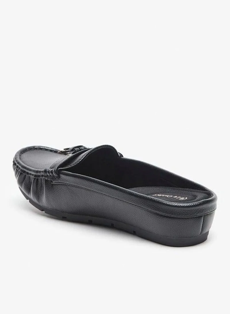 Le Confort BLACK Lace Detail Slip-On Mules for Women | Best Price UAE