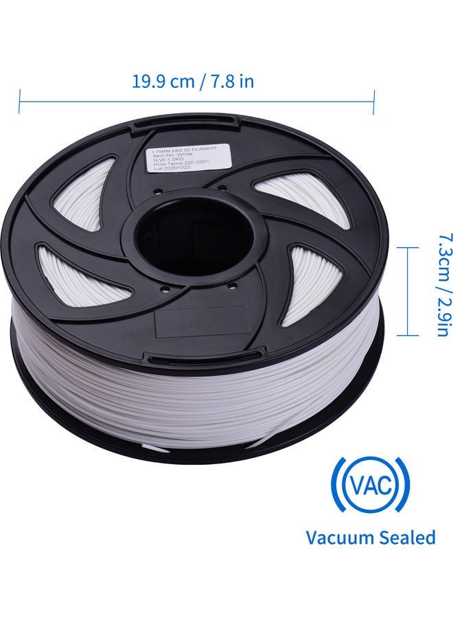 NIBEMINENT Vacuum-Sealed ABS Filament Spool For 3D Printer Grey - Image 2