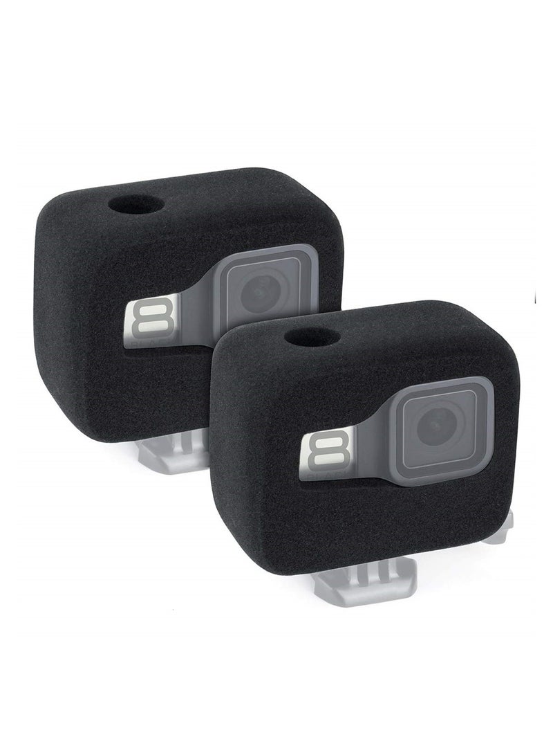 SYOSI Windslayer Cover Housing Frame Case for GoPro Hero 8 Black, 2-Pack Foam Windshield Housing Case Cover, Reduces Wind Noise for Optimal Audio Recording  - Image 1