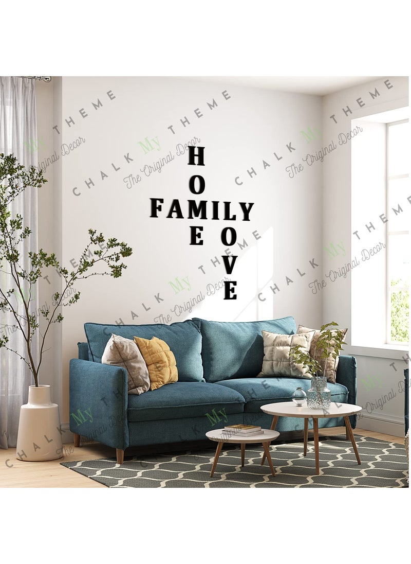Chalk My Theme Chalk My Theme Wooden Alphabets and Numbers for Wall Decoration 5 Inch Large Wooden Number 1 in Black  - Image 5