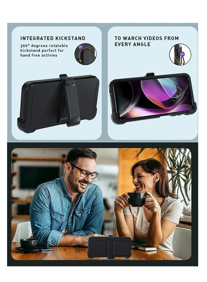 X-level Samsung Galaxy A05 4g Case, Protective Cell Phone Cover, Super Military Grade Duty Hard Shockproof Armor Protector Case Cover Accessory with Belt Clip Holster for Samsung Galaxy A05 4g, Black - Image 5