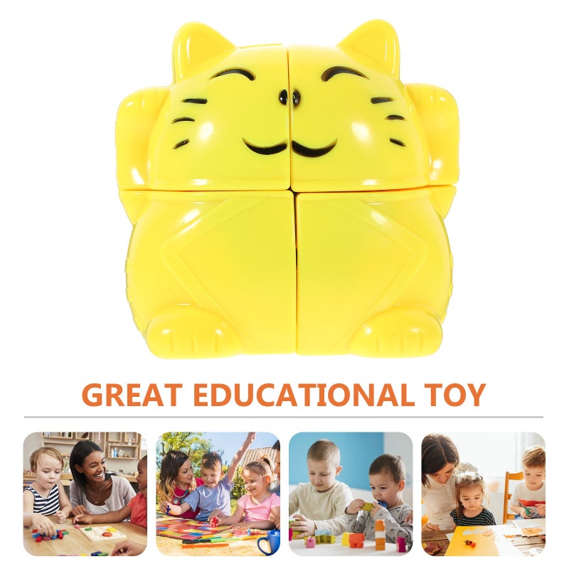 Cat Cube Toy Funny Animal Speed Cube Toy Kids Puzzle Toy Plaything - Image 5