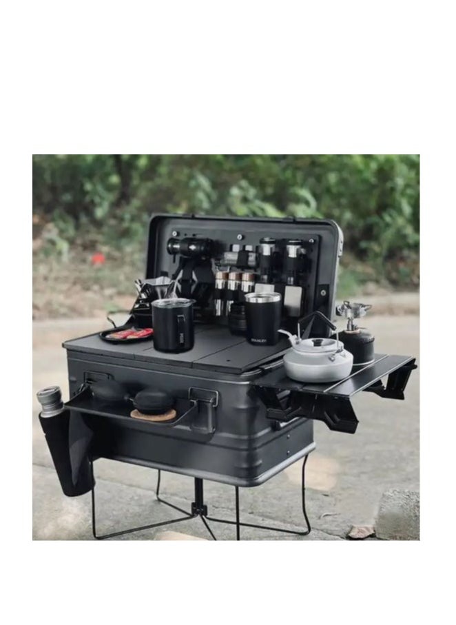 Manful Aluminum and magnesium alloy Outdoor Camping Kitchen Boxes and Folding Cooking Table, fishing gear organizer, toy organizer, home clothes organizer  - Image 2