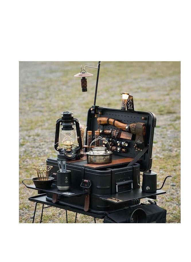 Manful Aluminum and magnesium alloy Outdoor Camping Kitchen Boxes and Folding Cooking Table, fishing gear organizer, toy organizer, home clothes organizer  - Image 3