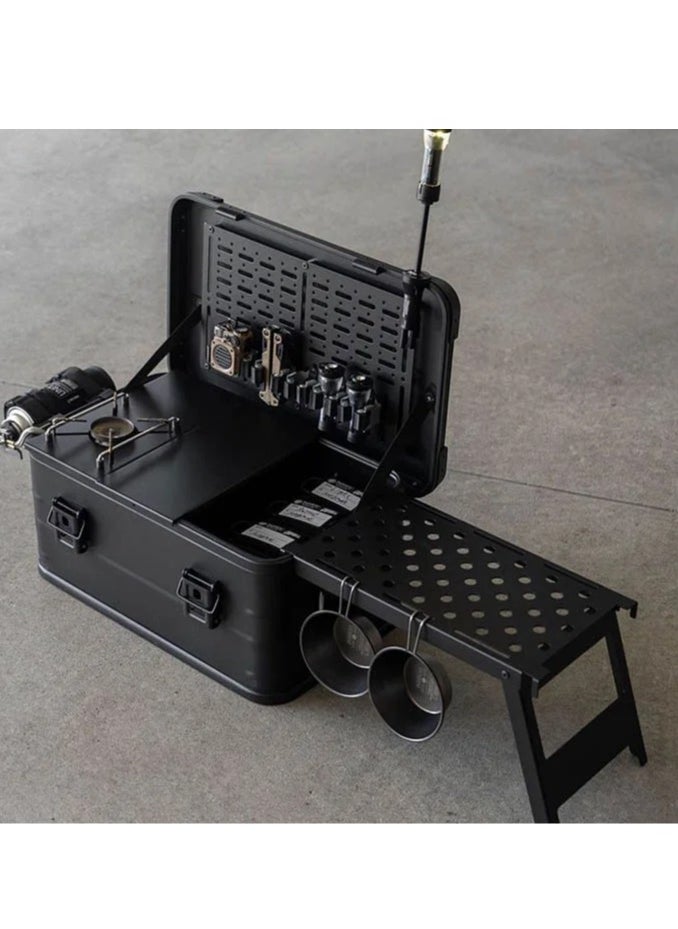 Manful Aluminum and magnesium alloy Outdoor Camping Kitchen Boxes and Folding Cooking Table, fishing gear organizer, toy organizer, home clothes organizer  - Image 5