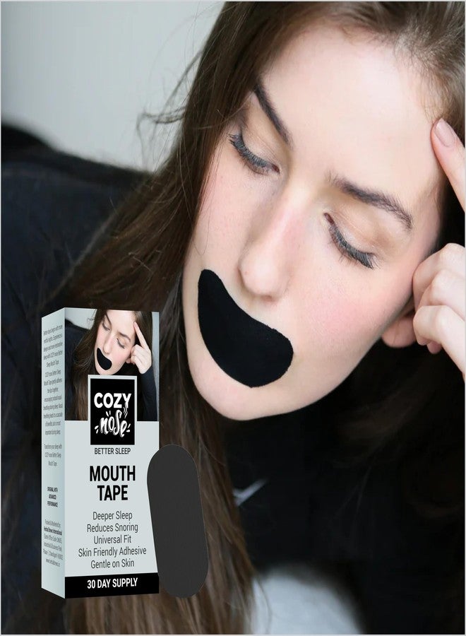 COZY nose شريط كوزي للأنف والفم لنوم أفضل، وتخفيف الشخير، وتحسين التنفس الأنفي | لاصق مضاد للحساسية ولطيف على البشرة | شرائط فم مريحة للوقاية من جفاف الفم، وللسفر، والتمارين الرياضية | 30 قطعة - Image 5