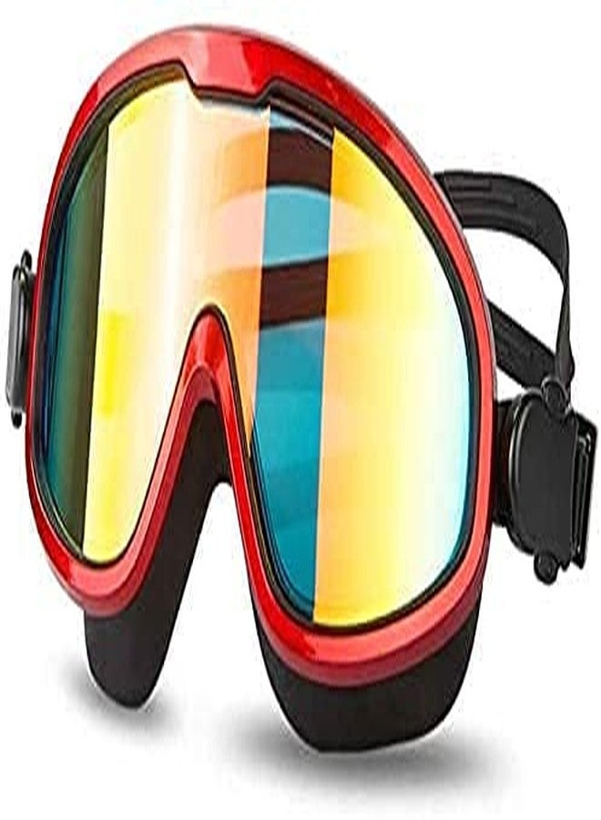 Ostin نظارات سباحة أوستين المحمولة المقاومة للماء والضباب، توفر حماية من الأشعة فوق البنفسجية، ورؤية واسعة، مزودة بسدادات أذن، مناسبة للرجال والنساء والشباب. - Image 1