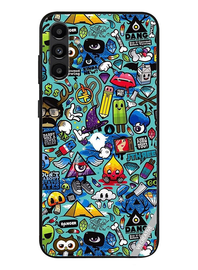 VR CREATIVE Protective Case Cover For Samsung Galaxy A13 5G Coooloie Design Multicolour - Image 1