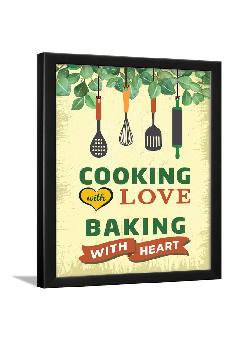 Chaka Chaundh Chaka Chaundh Suitable Restaurant Posters for Wall Kitchen Food quotes wall frames Dining quotes wall hanging 14 X 11 inches CANTEEN CAFETERIA HOSTEL HOTEL MESS BAKERY AND COOKERY  - Image 1