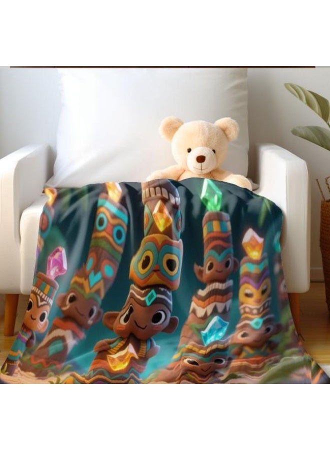 general Baby and children's cartoon flannel thin blanket (warm and comfortable, suitable for sleep, game use) 70cm*100cm - Image 3