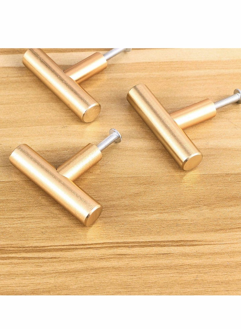 Alloy Pull Handle Cupboard Cabinet Wardrobe Door Knobs, Drawer Pull Handle for Home Bedroom (Golden, 12pcs) - Image 3