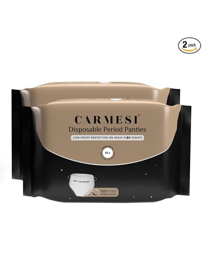 Carmesi Disposable Period Panties for Women - Pack of 10 (XXL-3XL) | 360° Protection for Super Heavy Flow | Leak Proof & No Rashes | Maternity Panties | All Night Protection | Ultra Absorbent Core - Image 4
