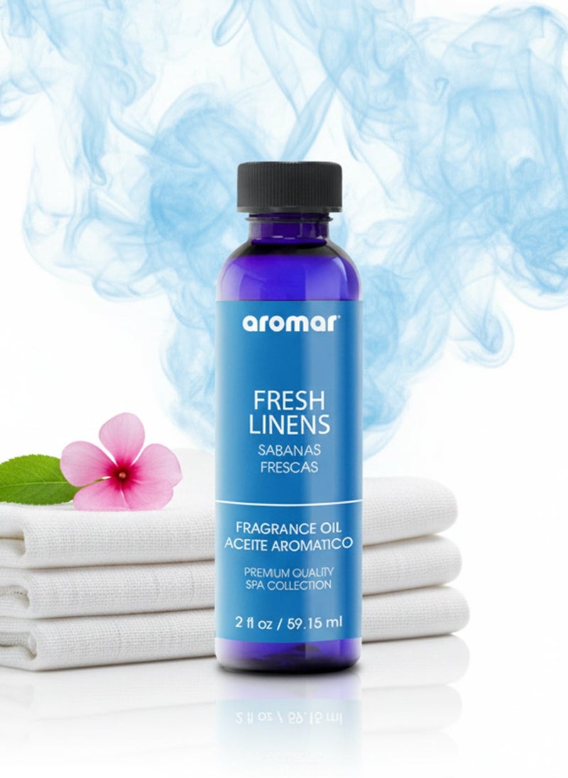 Aromar Spa Aromatic Oil – Fresh Linens Fragrance, 59.15ml - Image 1