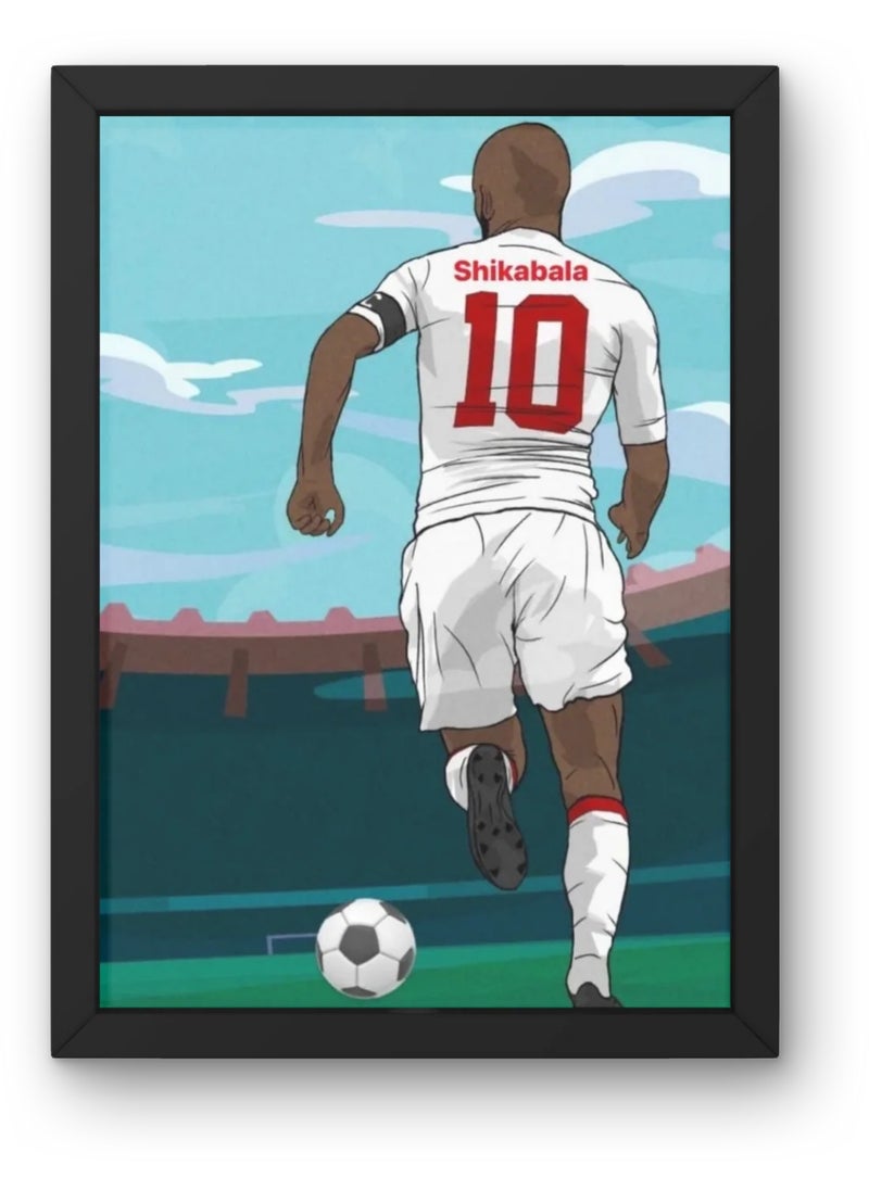 Zamalek SC frame black 50x70 