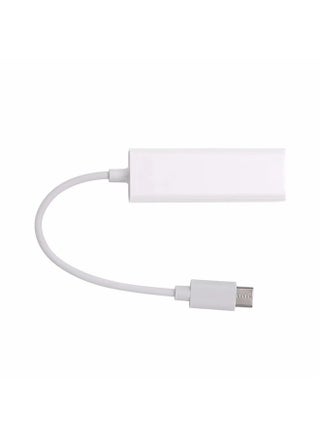 USB-C Network Cable To Interface, Rj45 Connector, Typec 100 Mbit/s Computer NIC Converter, Type C NIC To 100 Mbit/s Network Cable Converter White - view 4