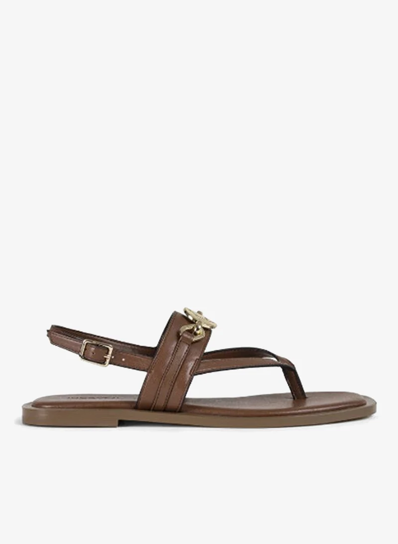 Ipekyol Monogram Buckle Sandals