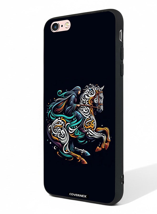 Covernex Apple iPhone 6s Protective Case Cover Printed Featuring Ornamental Horse - Image 1