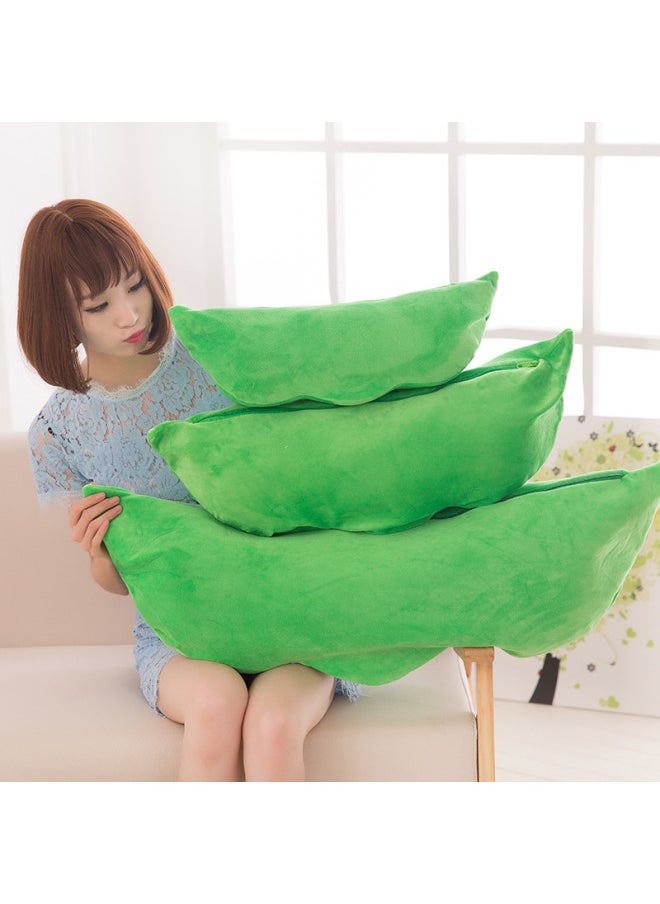 Generic - Cute Pea Pod Plush Toy Doll Couple Sleeping Pillow Valentine's Day Gift-Color:Green Beans-Height:90cm - Image 1