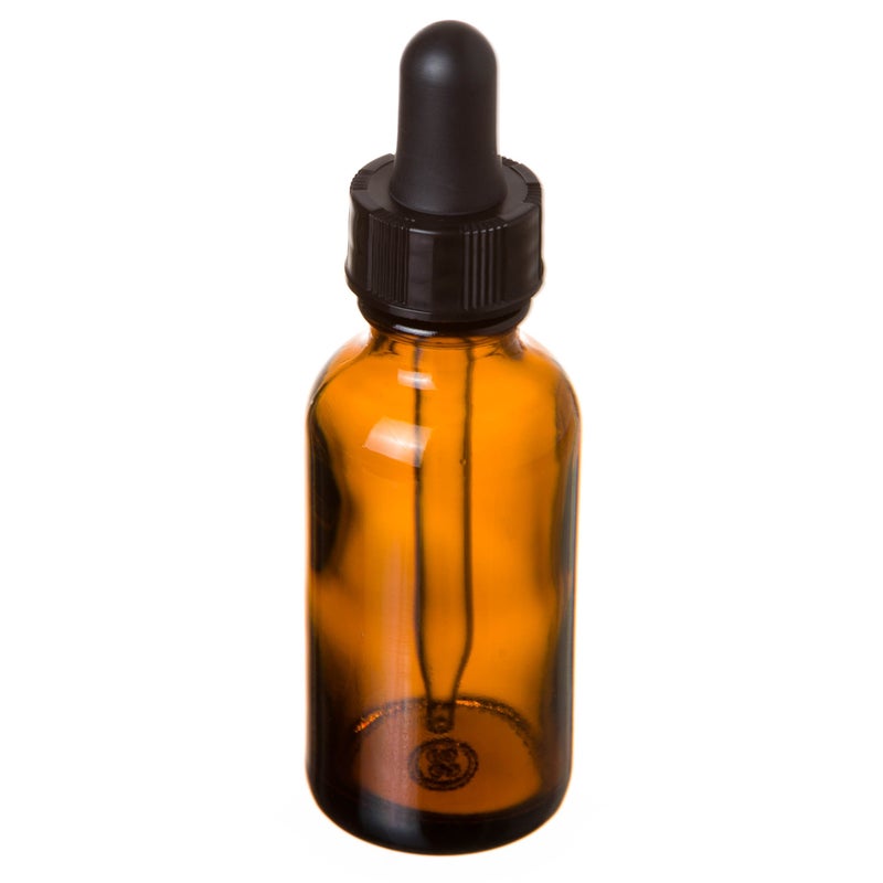 Yesker Amber Glass Bottles for Essential Oils with Glass Eye Dropper 30 ml (1oz) for Essential Oils, Chemistry Lab Chemicals, Colognes & Perfumes- Pack of 6 - Image 1