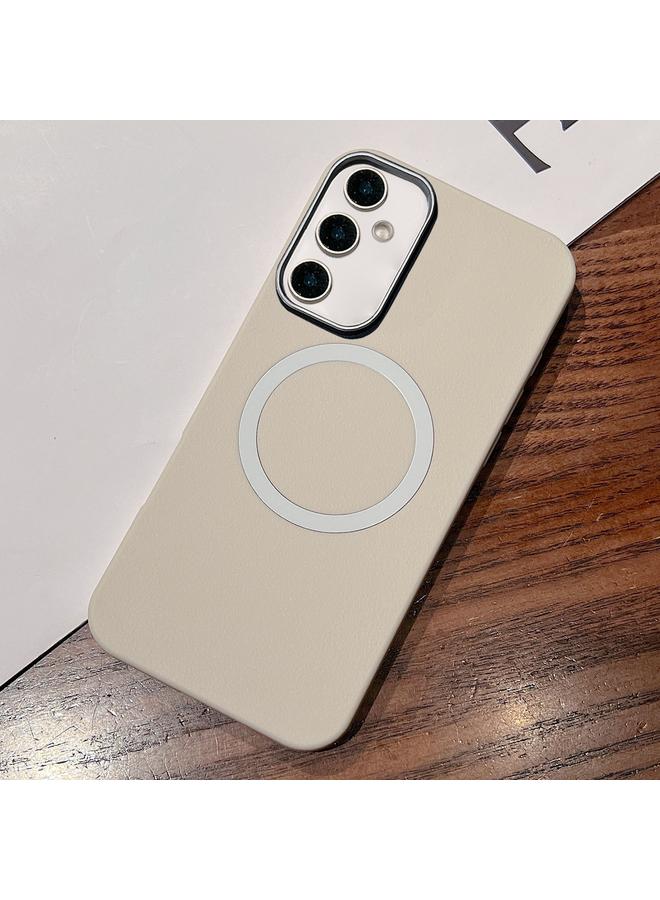 اس-توب جراب لهاتف Samsung Galaxy S24 FE 5G بتصميم من الجلد مع غطاء MagSafe كامل التغطية - Image 1