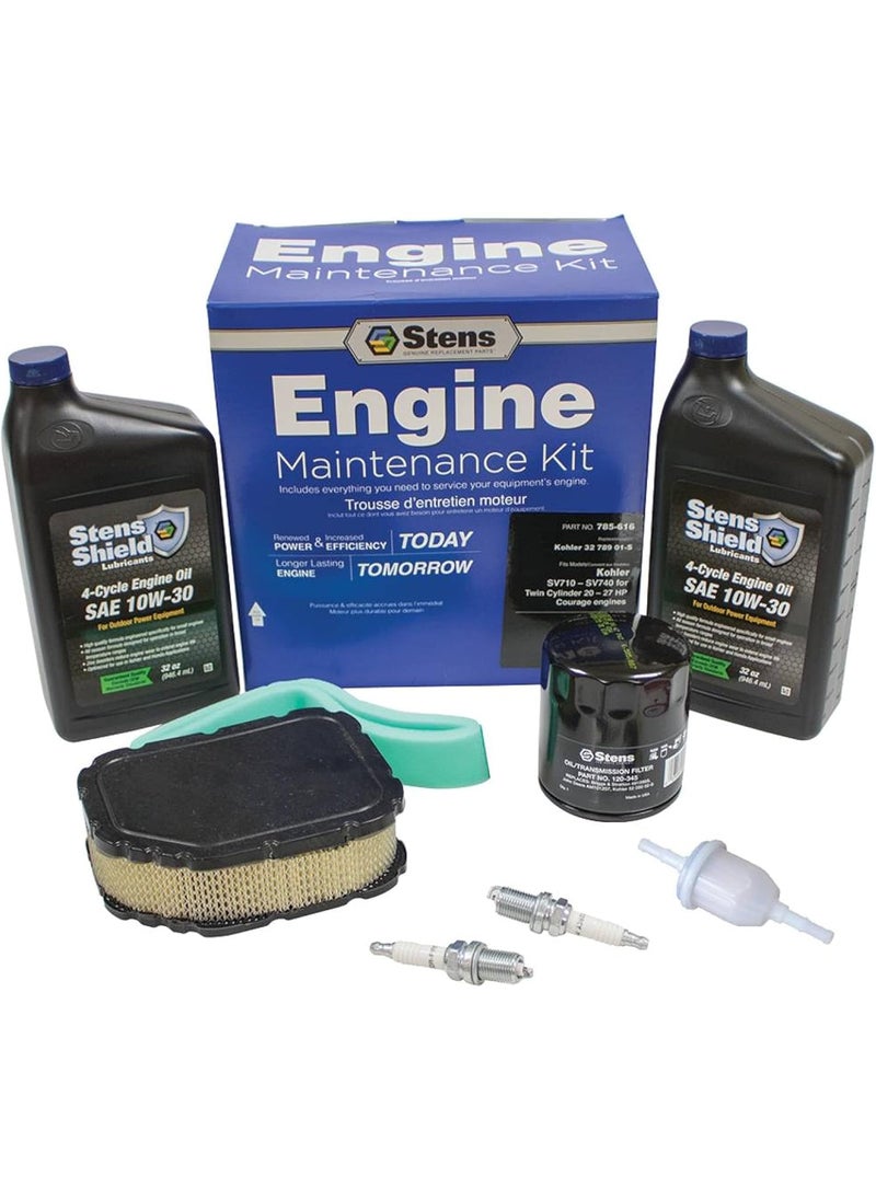 Stens Stens Engine Maintenance Kit 785616 Compatible with Kohler SV710SV740 for Twin Cylinder 2027 HP Courage Engines 21542700 21542800 32 789 01S 705058  - Image 2