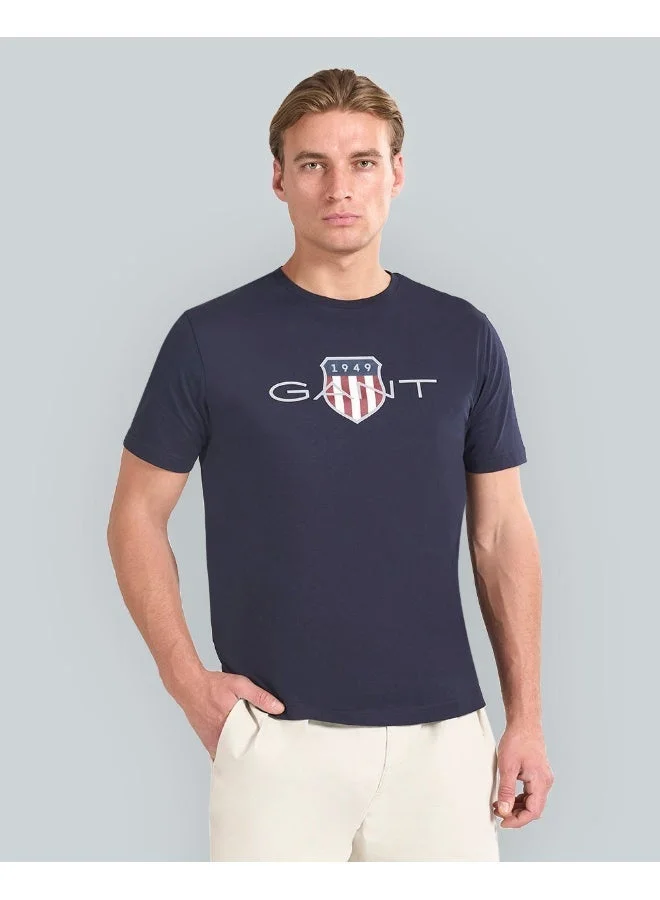 GANT Gant Regular Fit Archive Shield T-Shirt For Men (Navy)