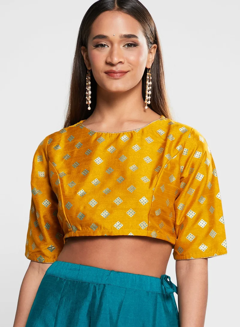 kolaba Printed Crop Top