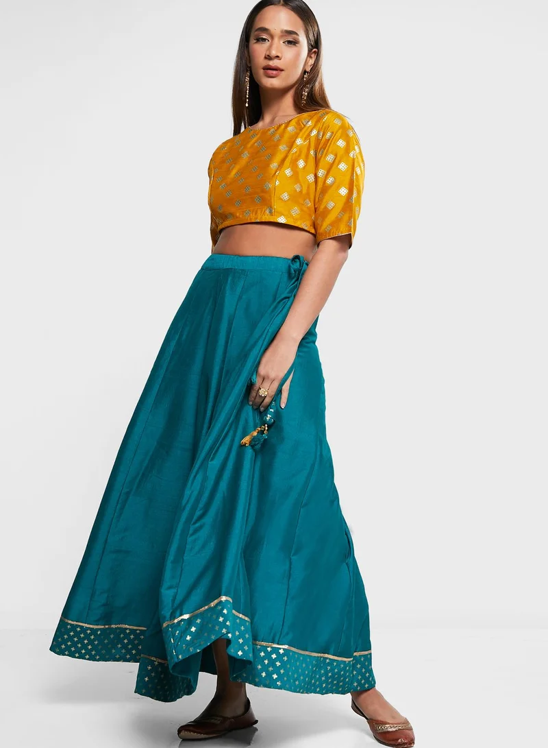 kolaba Printed Crop Top