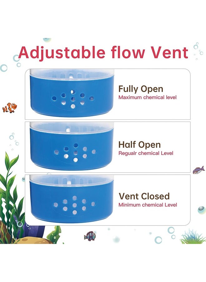 null - Flamingo Floating Pool Chlorine Dispenser 2 in 1 kit, Collapsible Chlorine Floater,Extra-Large Capacity Fits 5 x 3 Chlorine & Bromine Tablets, Spa Anti-Sinking Chlorine Dispenser Bromine Holder - Image 1