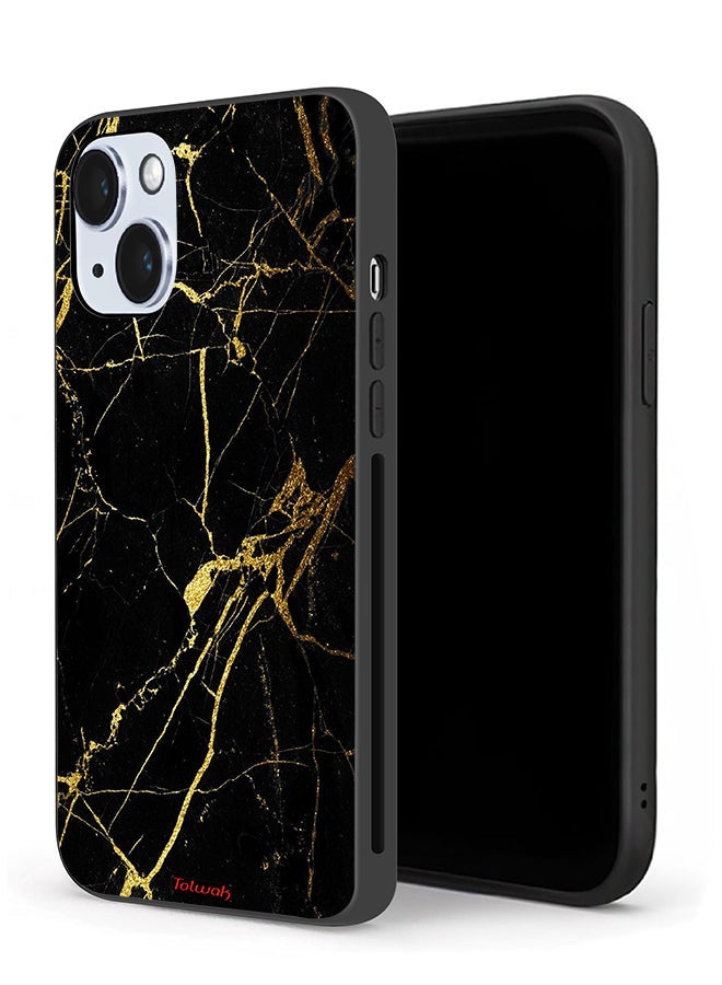 Tolwak Apple iPhone 14 Protective Case Crack Marble - Image 1